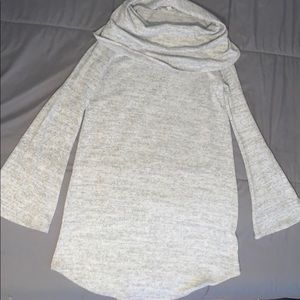 Off shoulder sweater dress